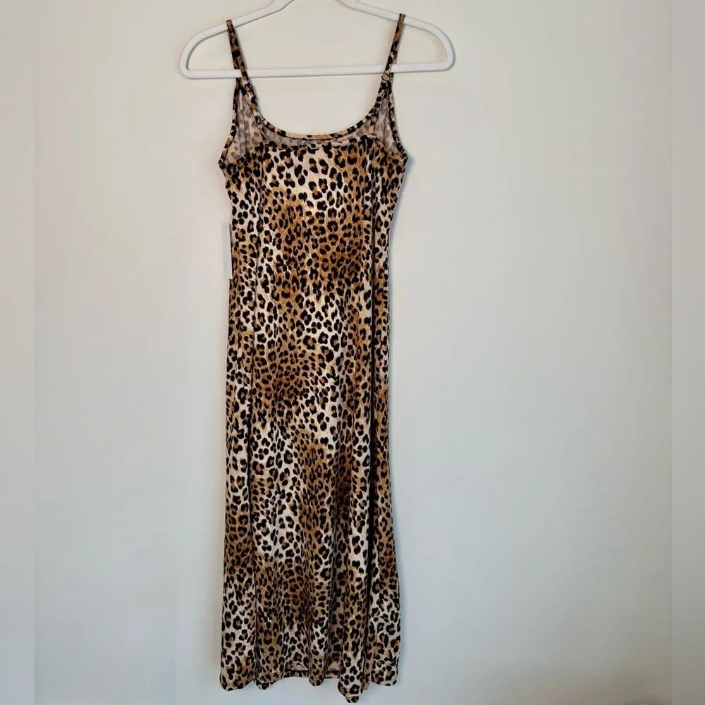 NWT Lisa Says Gah Leopard Print Slip Dress Size Small - Picture 4 of 8